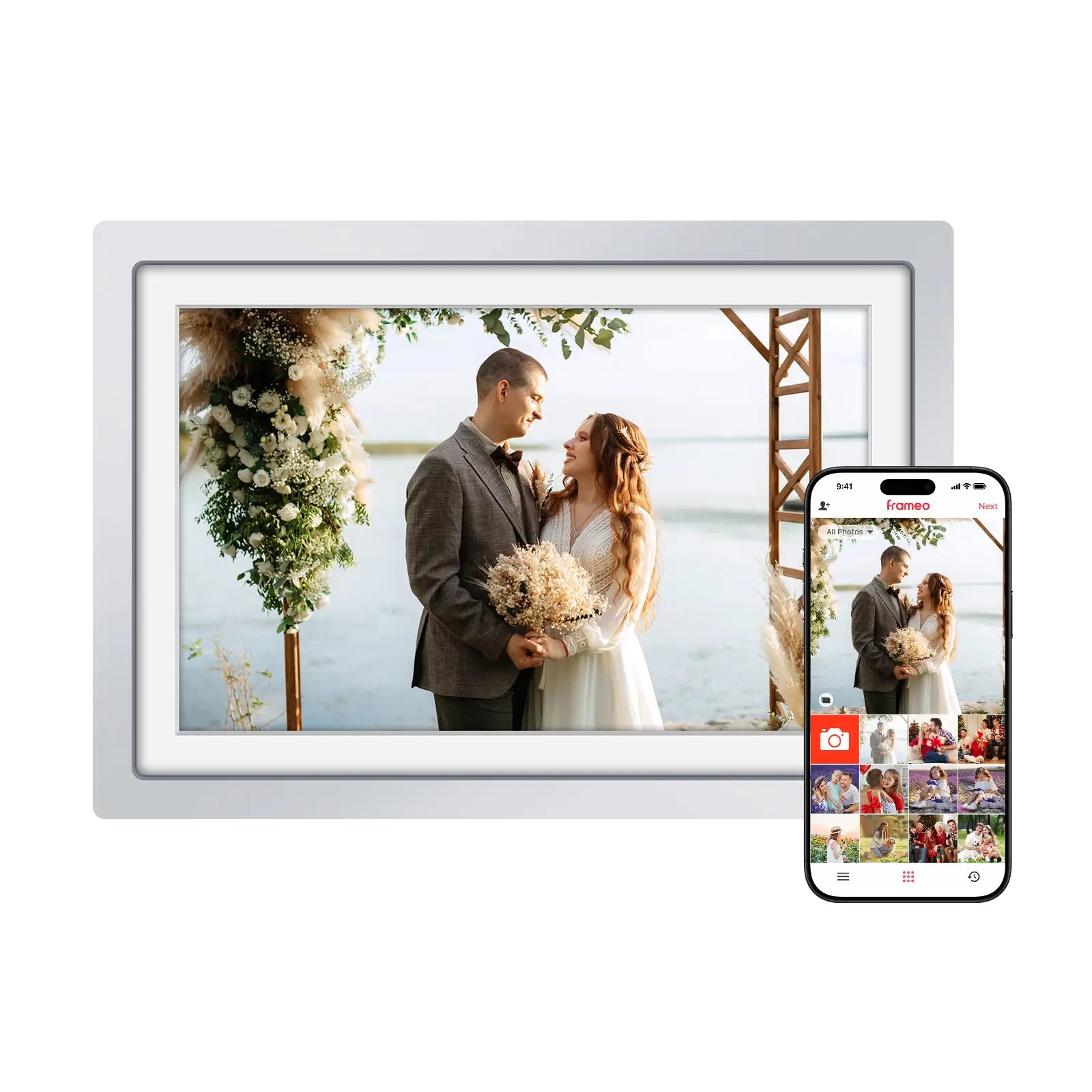 10-inch-frameo-digital-picture-frame-silver
